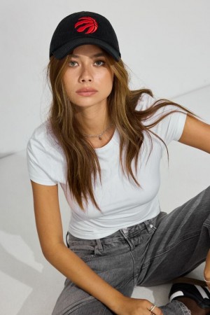 Black / Red Women Garage 47 Brand - Toronto Raptors Hat | A-9621087